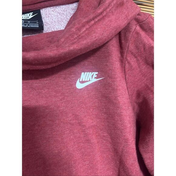 Nike Cowl Neck Hoodie Medium (M) Heathered Red - Picture 5 of 5